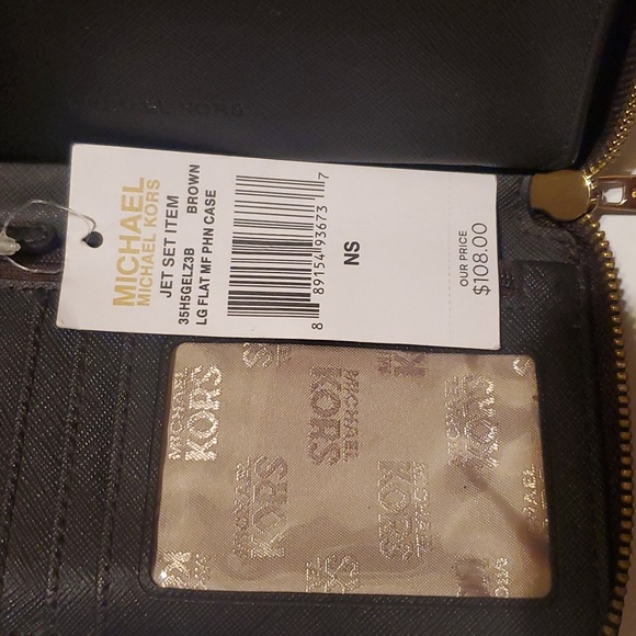 Michael Kors Jet Set large wallet/phone wristlet 💫🤎 - Picture 4 of 4